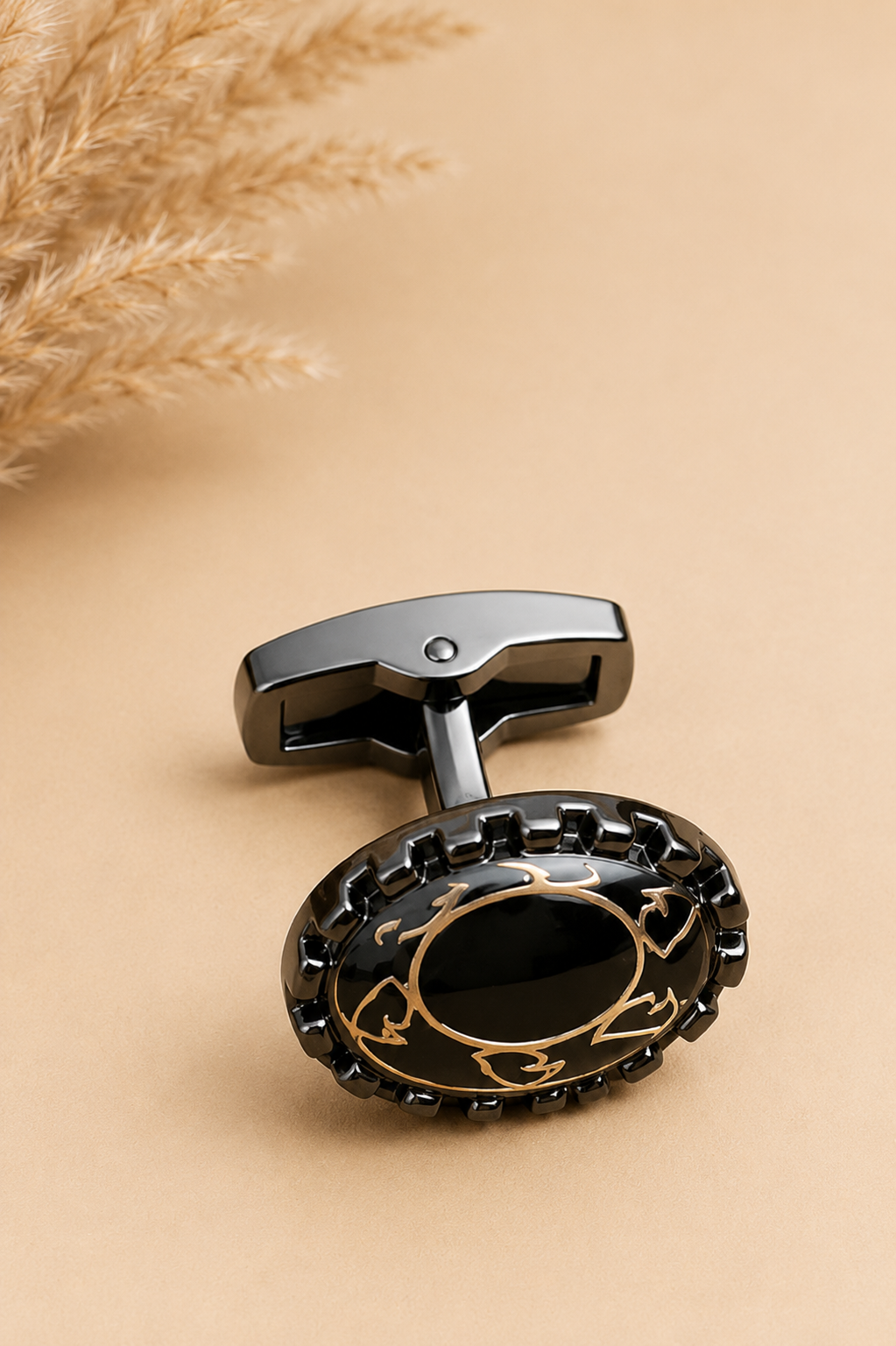 Black Enamel Cufflinks